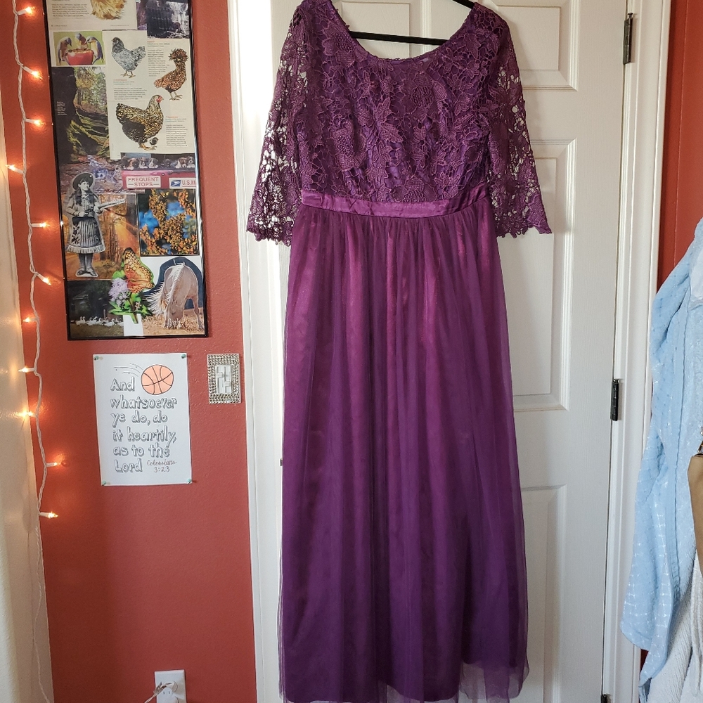 Formal purple dress